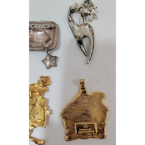 Lot of Christmas 8 pc.VTG AJC Danecraft AJMC NR broosh Wallaci Silversmiths pe - Picture 11 of 12